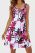 'Vanya' Printed Wide Strap Mini Dress - Celes Fashion